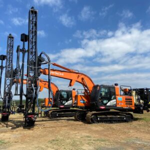 NEW - excavator mounted blast hole drills